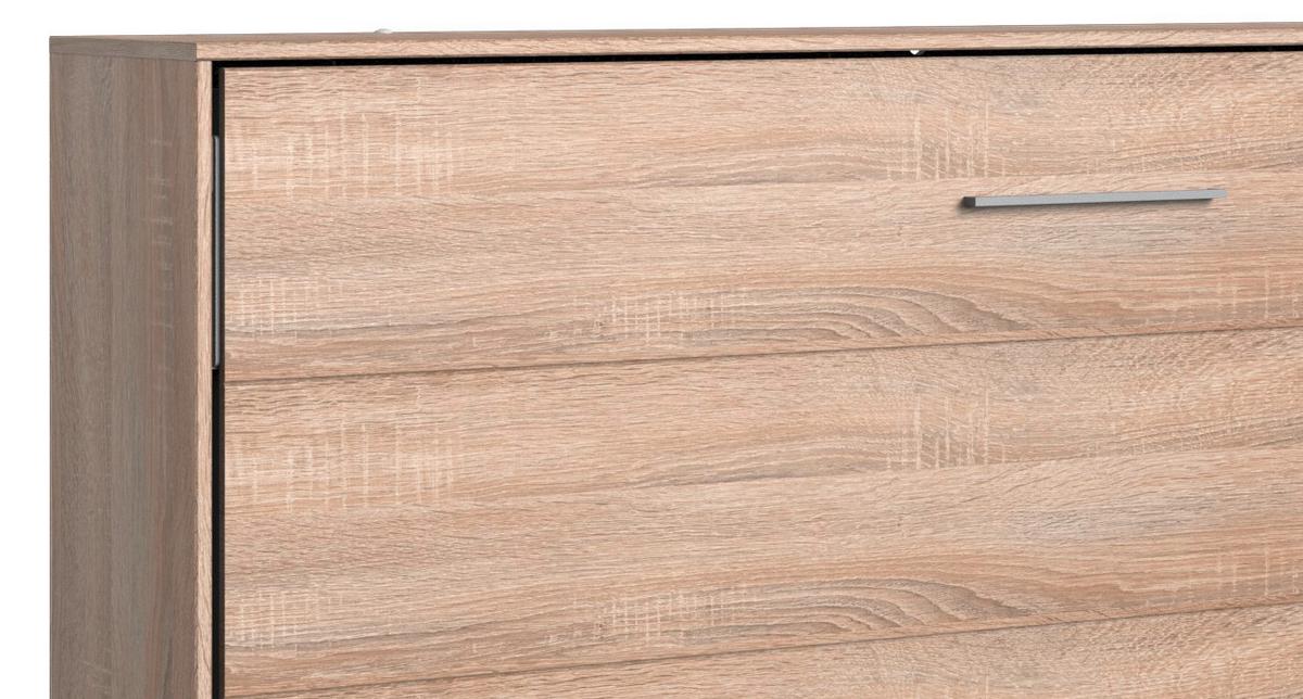 Klappbett Juist ca. 90x200 cm Eiche - Eichefarben, KONVENTIONELL, Holz/Holzwerkstoff (90/200cm) - MID.YOU