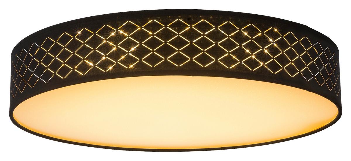 LAMPA SUFITOWA LED CARLA72,22 - czarny/kolor złoty, Modern, tworzywo sztuczne/metal (60/12cm) - Globo