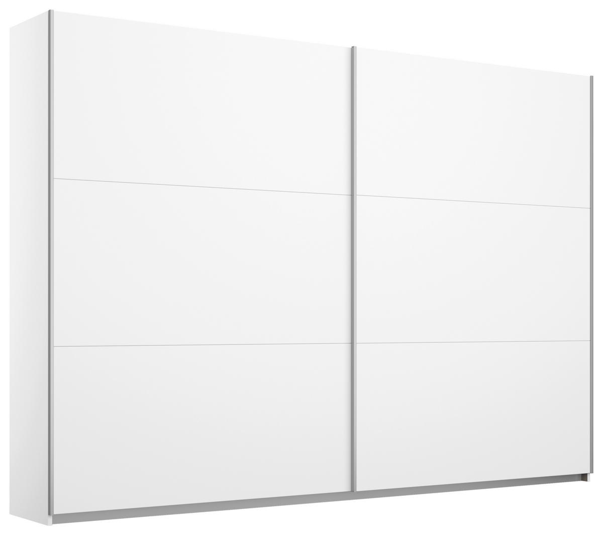DULAP USI GLISANTE OSLO DECOR ALB - alb, Konventionell, material pe bază de lemn (261/210/59cm) - Mömax