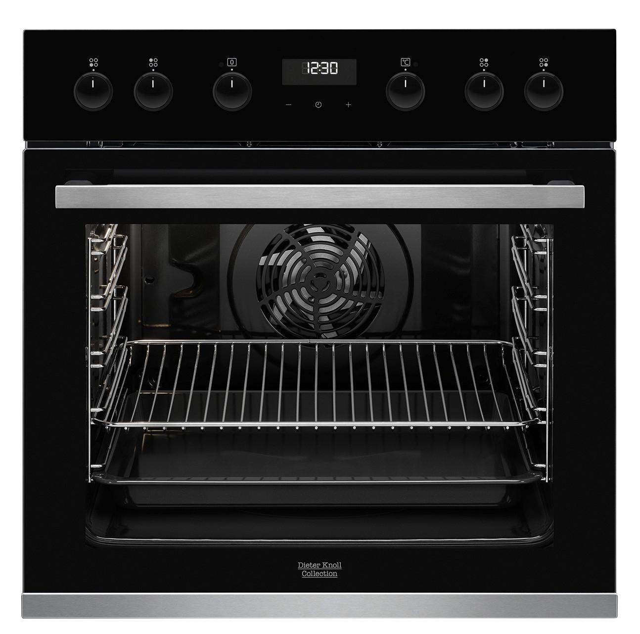 Einbauherd DKU35907XK - Edelstahlfarben/Schwarz, Basics, Glas/Metall - Dieter Knoll