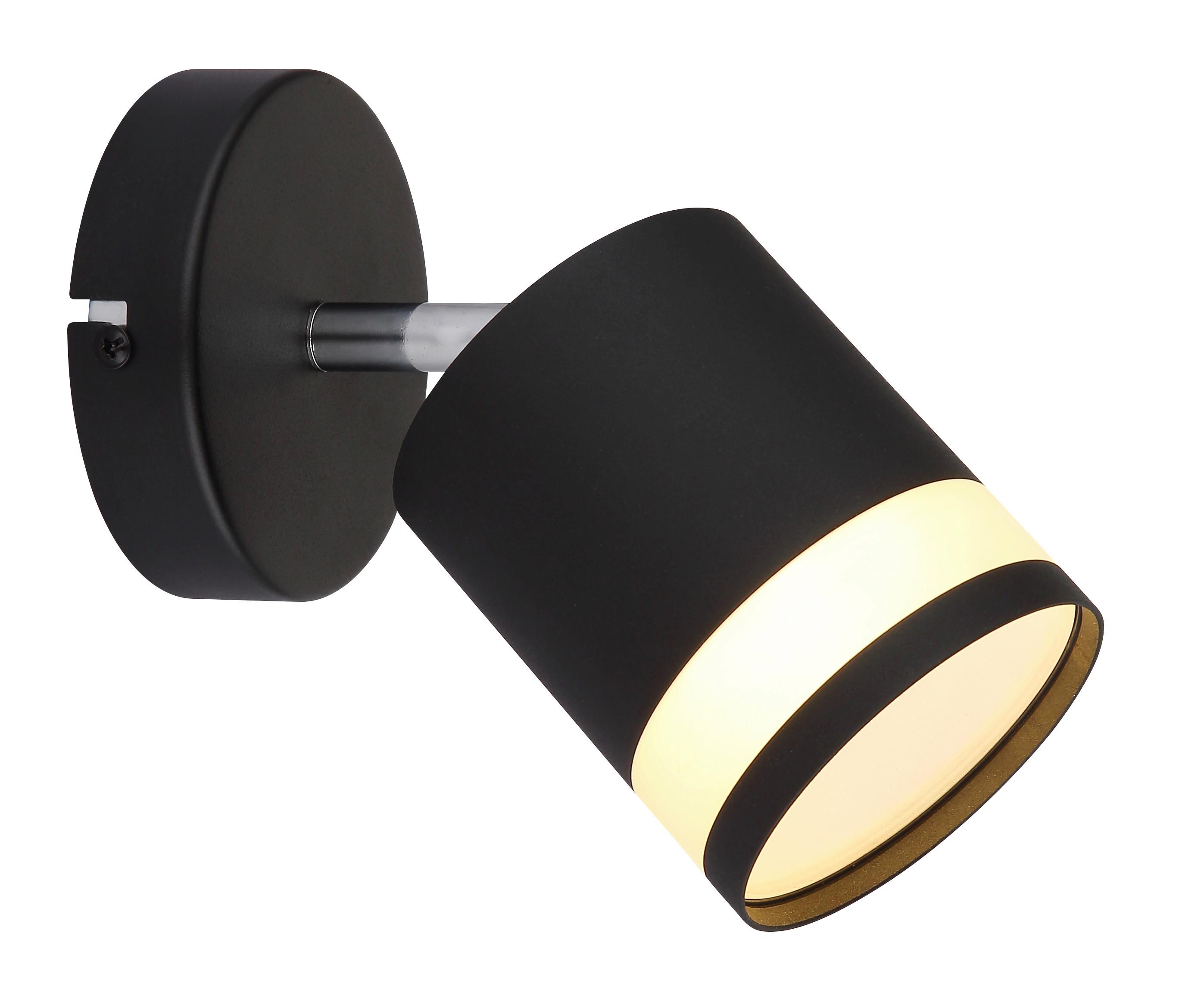 Reflektor Lucero - bijela/crna, Design, metal/plastika (10/15cm) - Globo