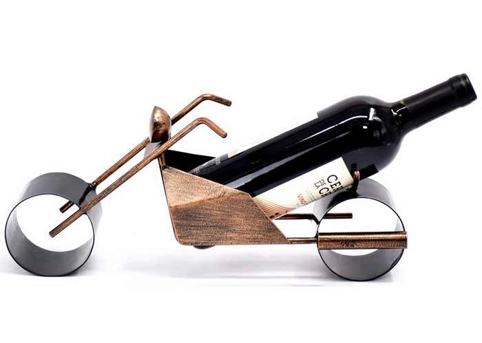 Bortartó Polc Chopper - bronz/ezüst, fém (36,5/11/16cm)