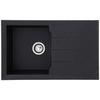 Spüle Alineo ca. 81x21x50 cm Schwarz - Schwarz, Trend, Stein (81/21/50cm) - Respekta