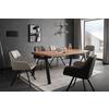 STOL MED ARMSTÖD BILLY - beige/svart, Modern, metall/trä (62/85/62cm) - Bessagi Home