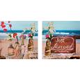 Glasbild Dream & Love, ca. 30x60x1,70cm - Multicolor, ROMANTIK / LANDHAUS, Glas (30/60/1,7cm)
