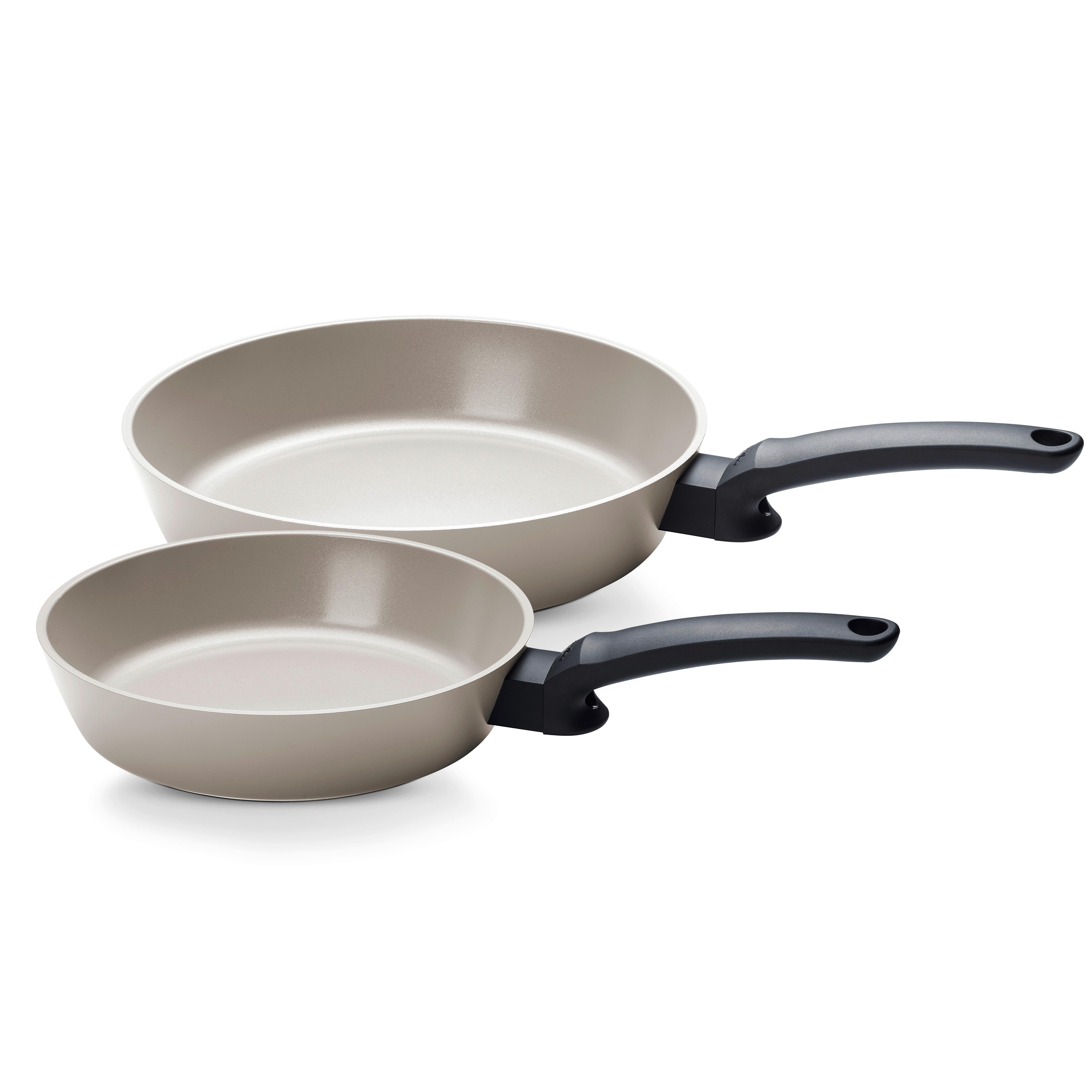 ZESTAW PATELNI CERATAL EVO COMFORT FISSLER - jasnoszary, Basics, metal (24/28 cmcm) - Fissler