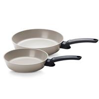 ZESTAW PATELNI CERATAL EVO COMFORT FISSLER - jasnoszary, Basics, metal (24/28 cmcm) - Fissler