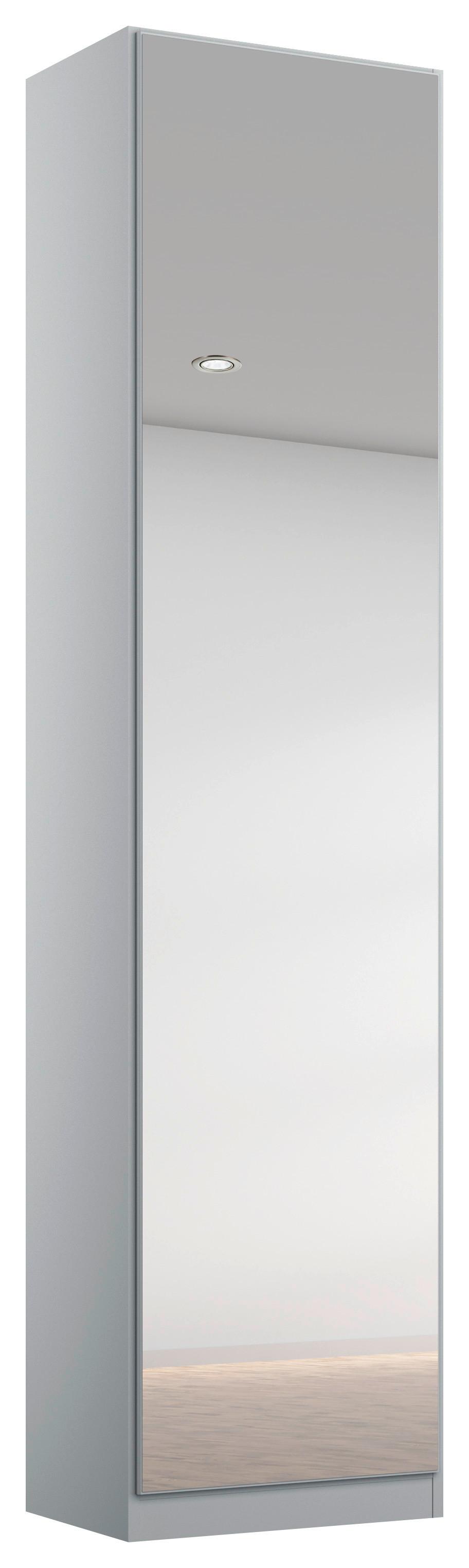 Dulap Cu Uși Rotative Alabama - argintiu/gri deschis, Modern, material pe bază de lemn (47/229/54cm) - Modern Living