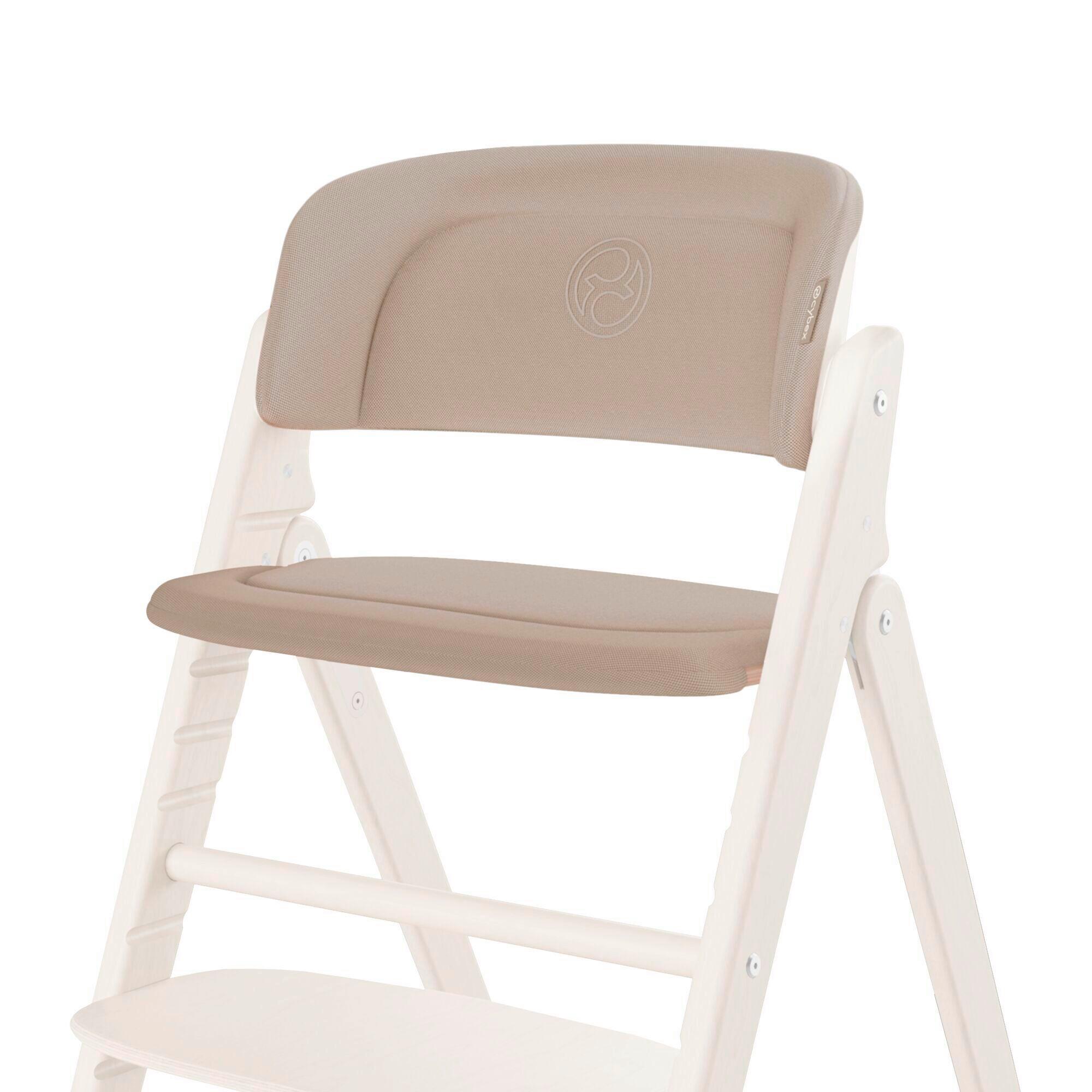WKŁADKA DO WYSOKIEGO KRZESŁA CLICK & FOLD KOMFORTEINLAGE - beżowy, Basics, tkanina - Cybex