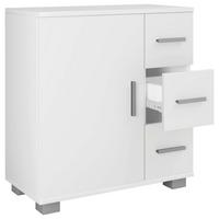 Unterschrank Zalo XL ca. 60x65x31 cm Weiß - Weiß/Grau, MODERN, Holzwerkstoff/Kunststoff (60/65/30,4cm) - MID.YOU