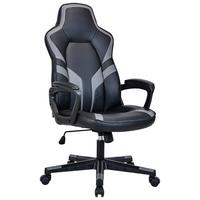 DREHSTUHL ZORA - Weiss/Schwarz, Modern, Kunststoff/Textil (60/113-123/73cm) - Mömax