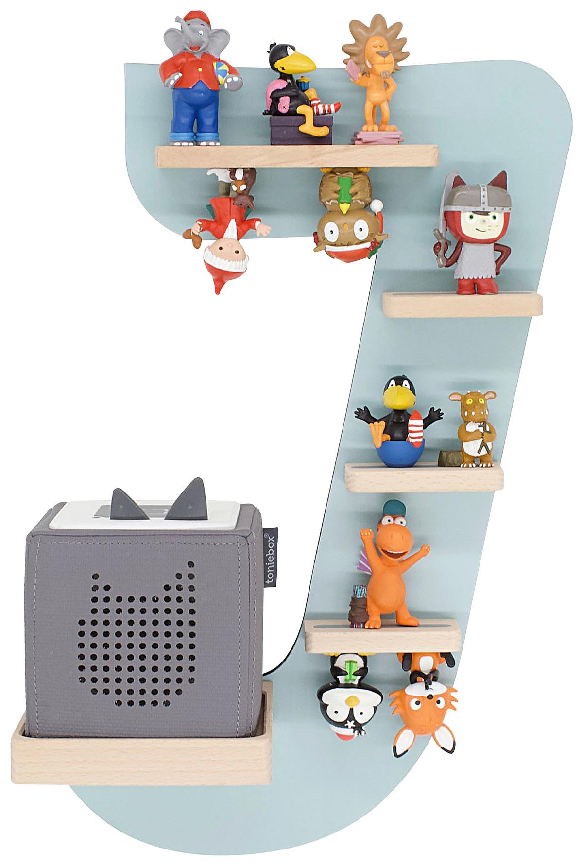 KINDERREGAL BOARTI - Grün, Modern, Holzwerkstoff (32/47/19cm) - MID.YOU