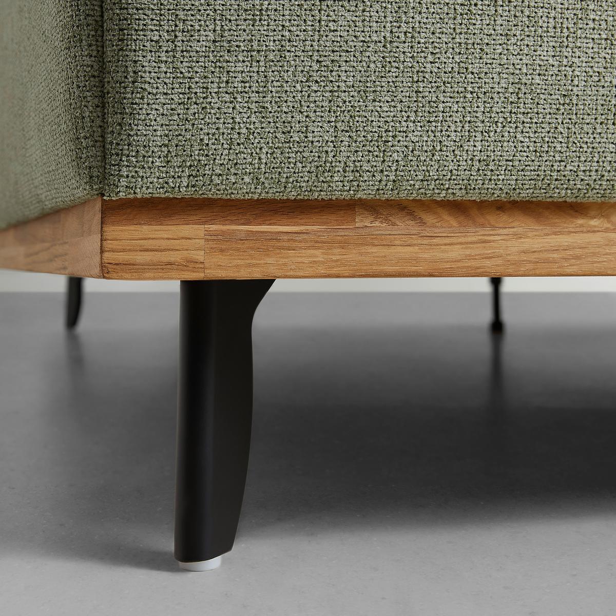 Bett Emily Grün ca. 180x200cm - Schwarz/Grün, KONVENTIONELL, Holzwerkstoff/Textil (180/200cm) - Premium Living