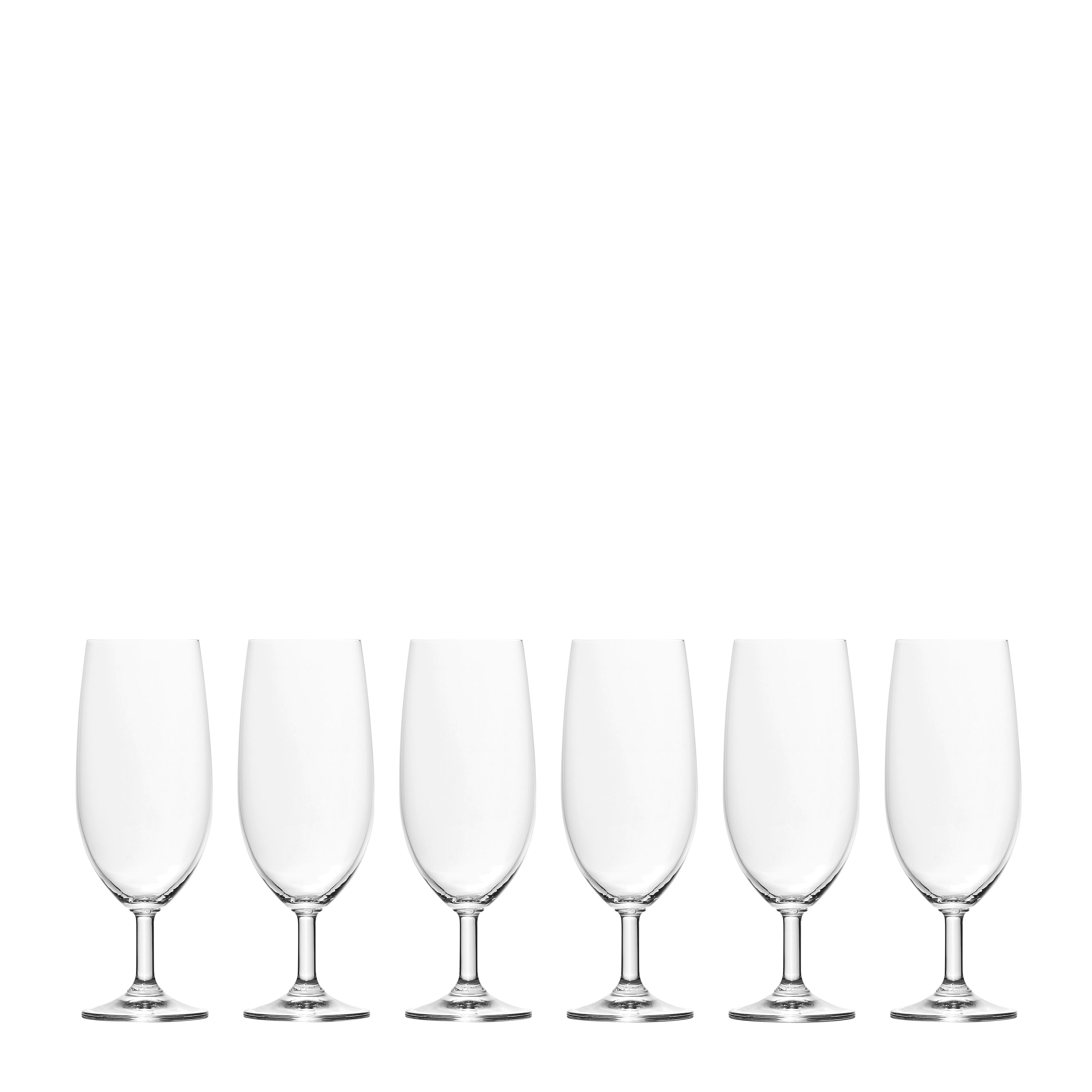 KOMPLET SZKŁA STOŁOWEGO 063318 - przejrzysty, Basics, szkło (19/7,5cm) - Leonardo