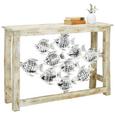 Konsole in Naturfarben/Alufarben - Alufarben/Naturfarben, LIFESTYLE, Holz/Metall (122/85/38cm) - Premium Living Konsole in Naturfarben/Alufarben - Alufarben/Naturfarben, LIFESTYLE, Holz/Metall (122/85/38cm) - Premium Living