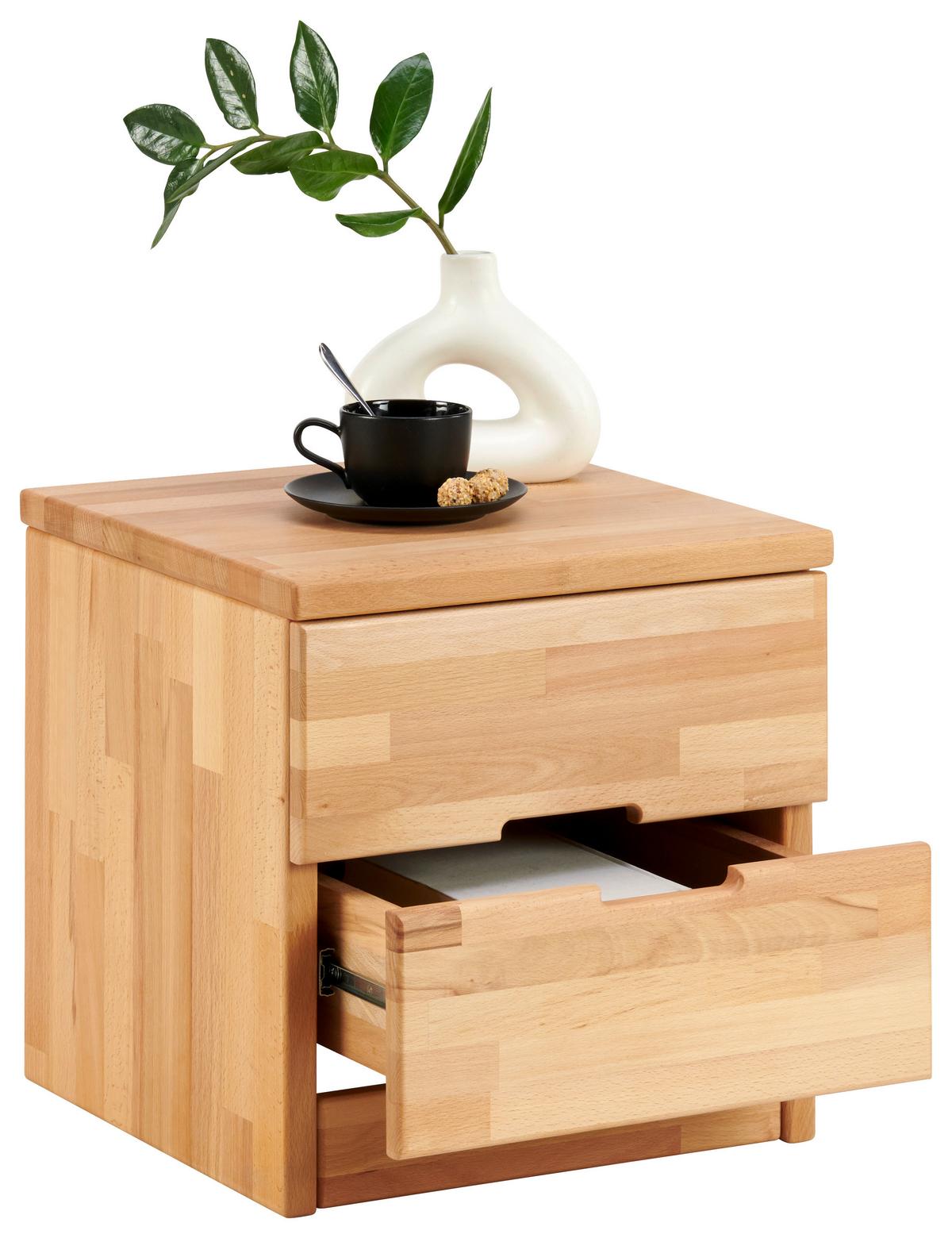 SZAFKA NOCNA ELSA - Natur, drewno (40/40/40cm) - MID.YOU