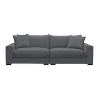 Megasofa Pedro Dunkelgrau - Dunkelgrau, MODERN, Holz/Holzwerkstoff (261/83/124cm) - Mömax