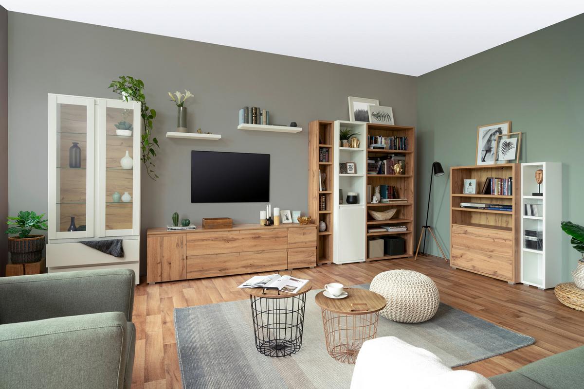 Arhivska Omara Image 25, Bela - srebrne barve/bela, Basics, umetna masa/leseni material (45/191/37cm) - MID.YOU