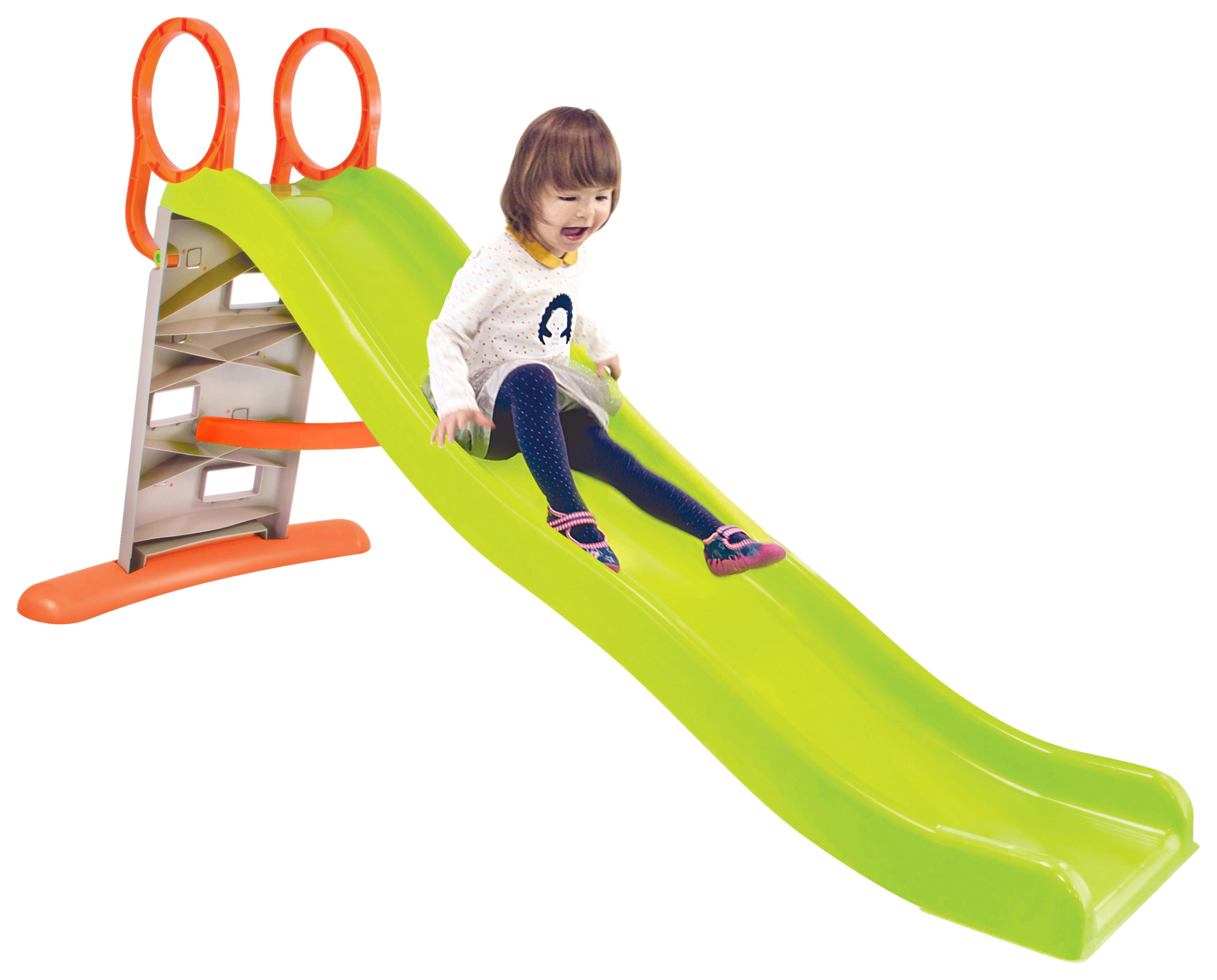 Csúszda Splash - narancs/szürke, Basics, műanyag (205/84/110cm)