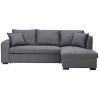 NAROŻNIK BILL - czarny/szary, Design, tworzywo sztuczne/tkanina (238/158cm) - Xora