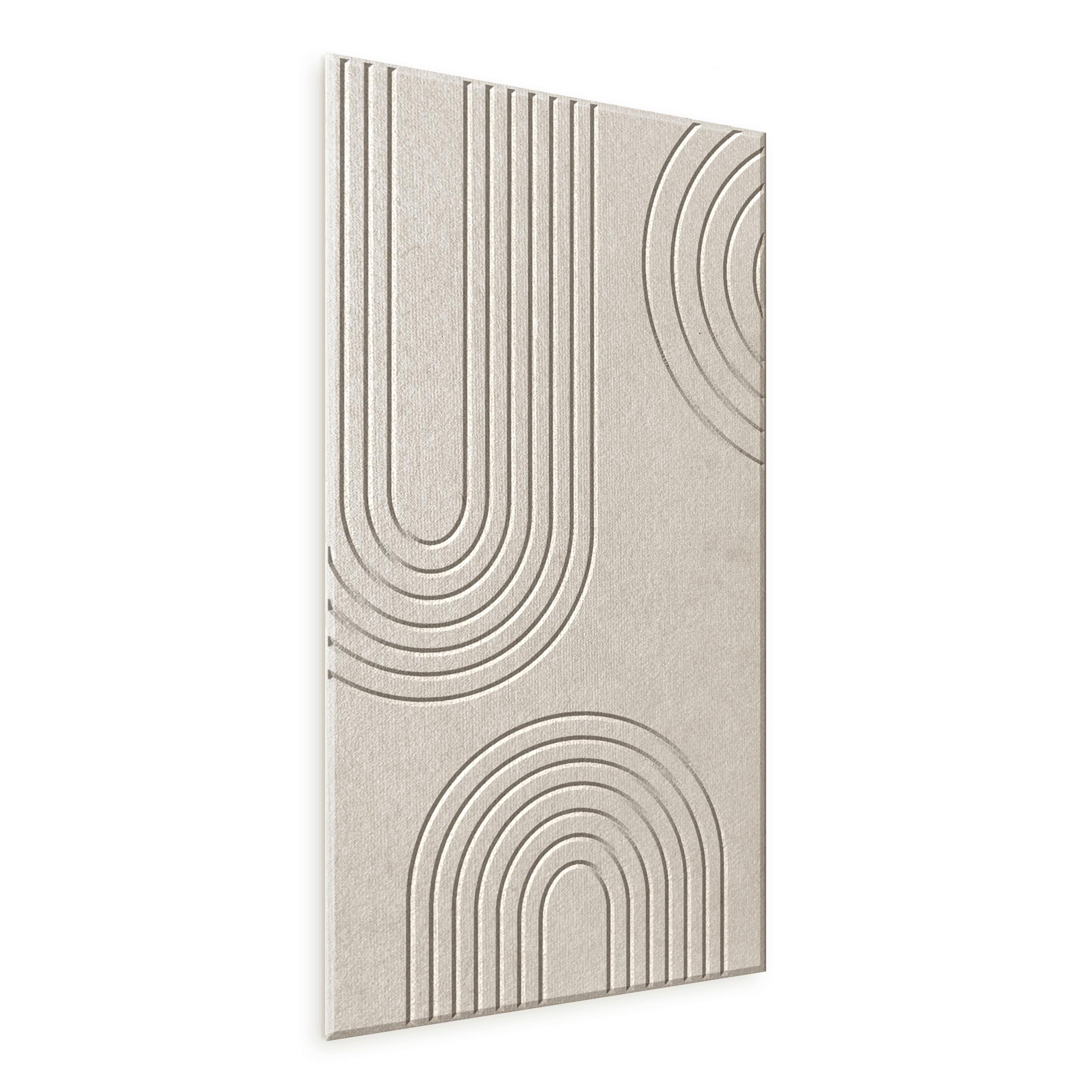 Akustikpaneel Milena Beige ca. 30x60cm - Beige, Textil (30/60cm) - Premium Living