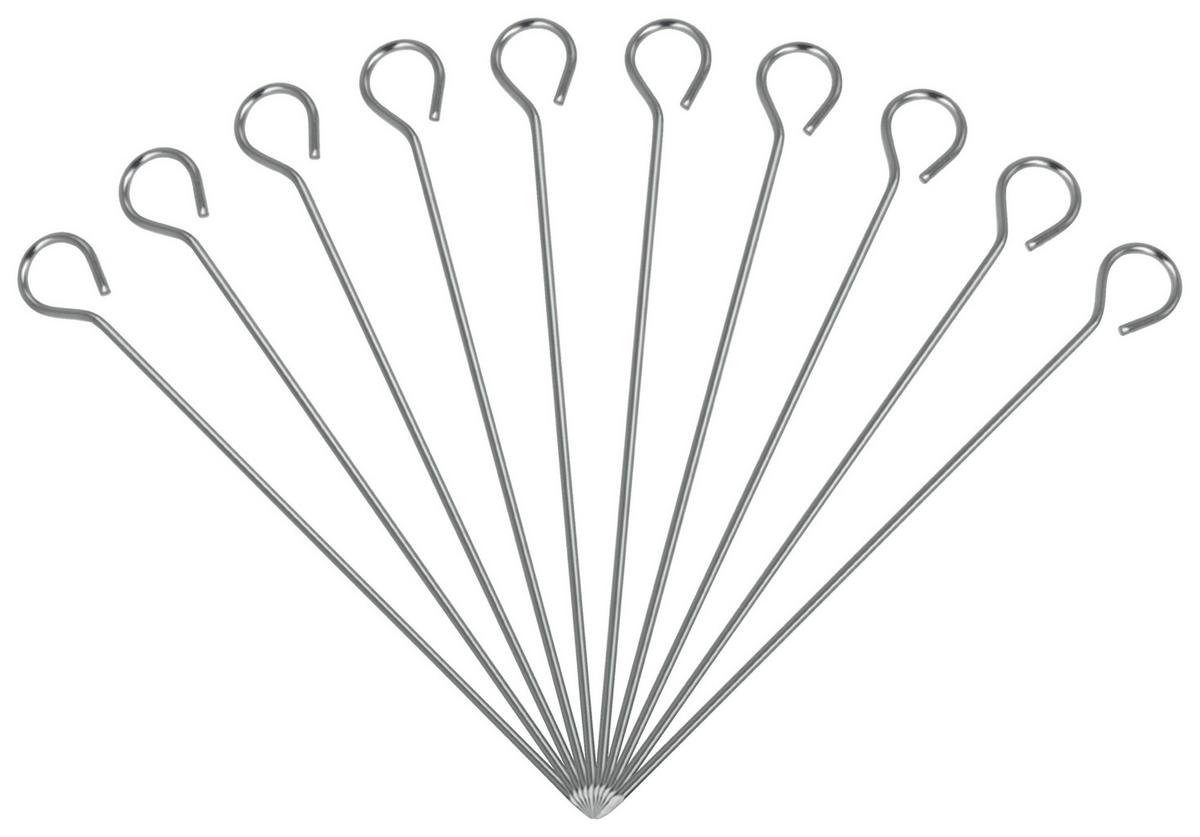 Hústűszett 10db/csomag - fém (11cm) - Metaltex