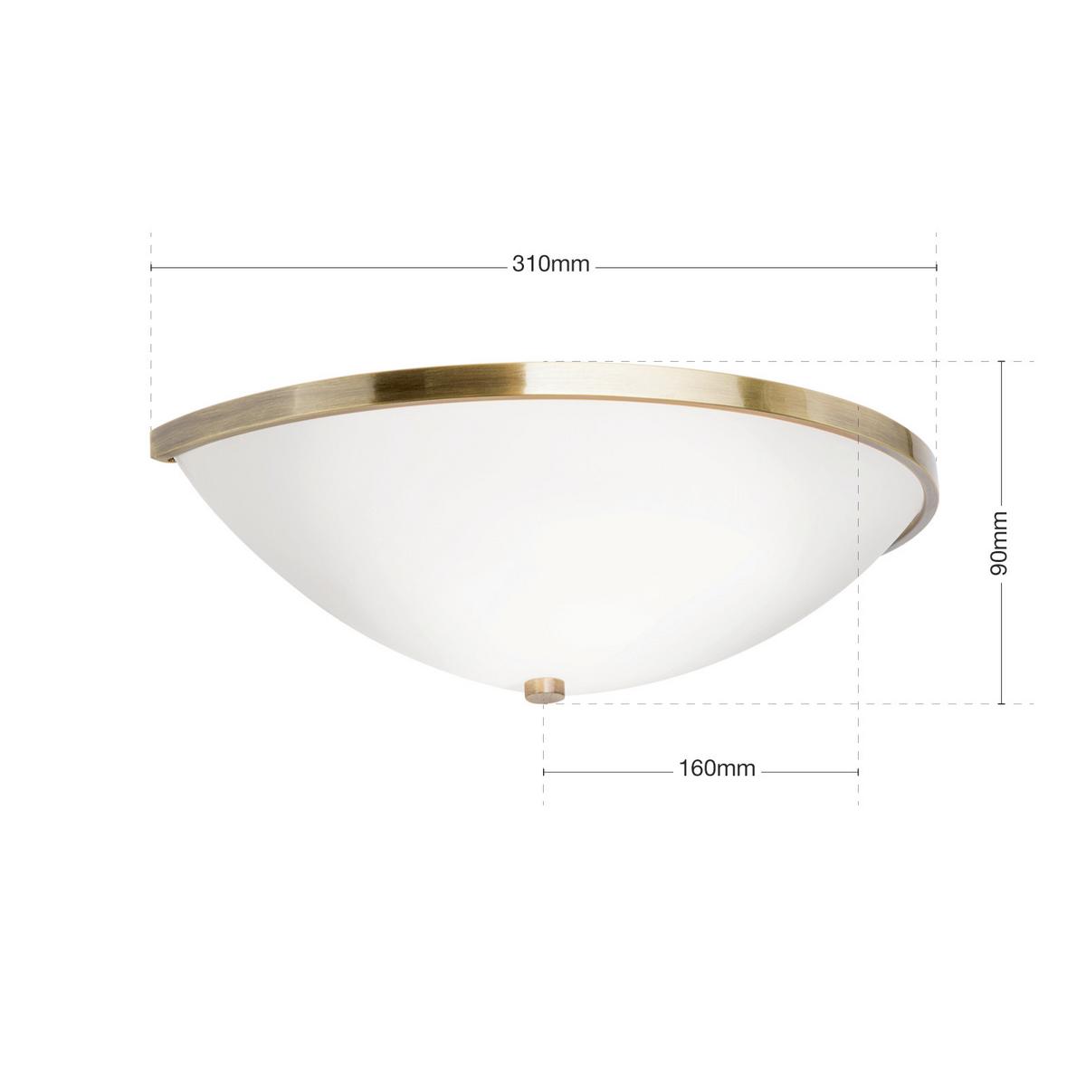 KINKIET WA 2-1212/1 AIDA - kolor brązu, Konventionell, metal/szkło (31/9/16cm)
