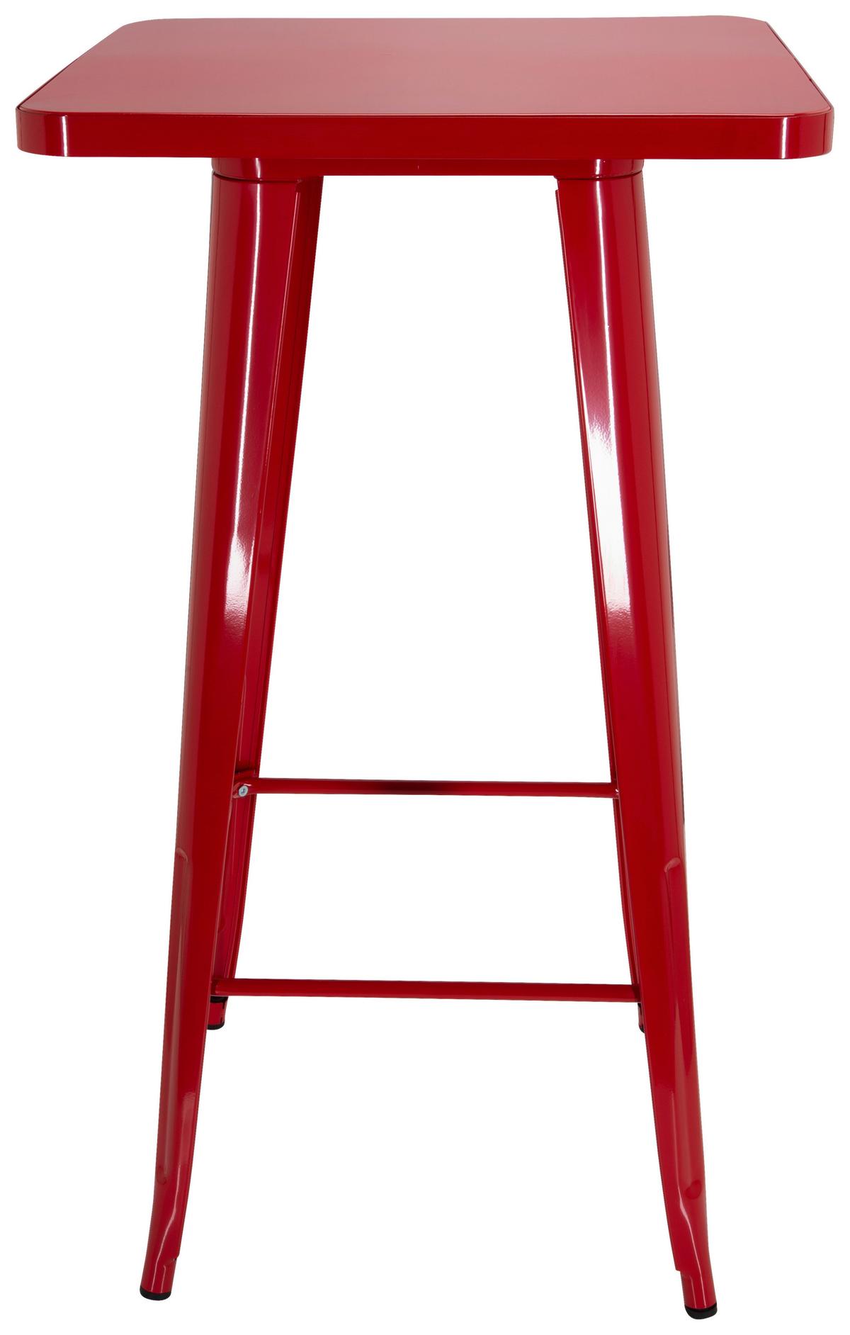 Barska Miza Vantaggio High T, Rdeča - rdeča, Basics, kovina (60/60/103,5cm) - MID.YOU
