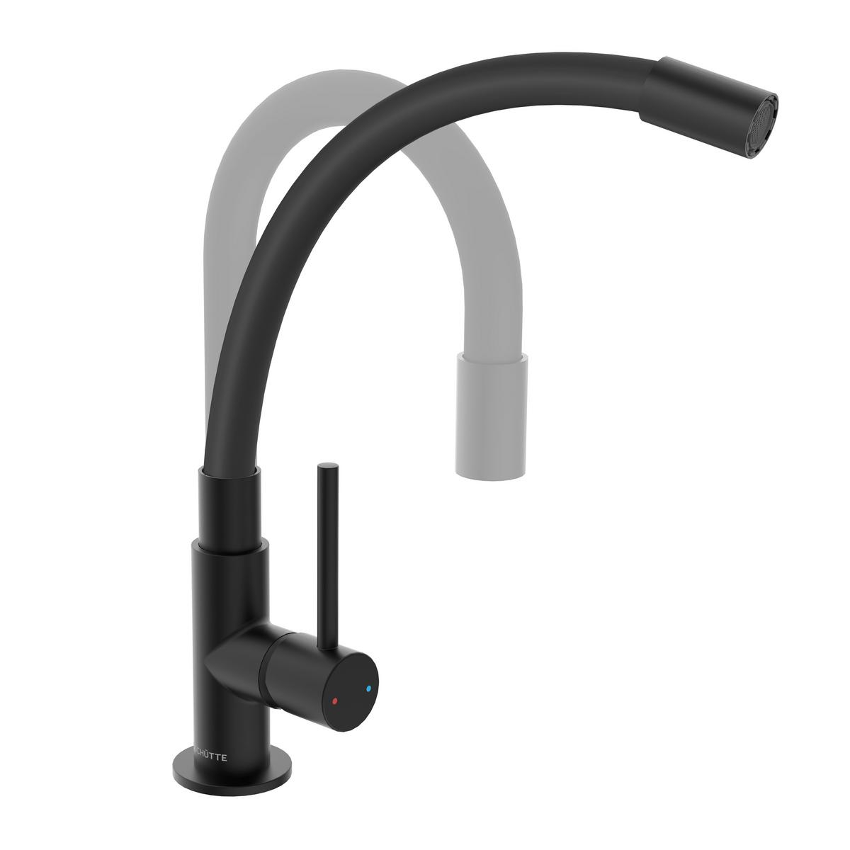 Konyhai Csaptelep Glasgow - fekete, fém (25/20/5cm) - Mömax