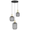 HÄNGLAMPA DRATO - svart/guldfärgad, Modern, metall (39/34/120cm) - Mömax