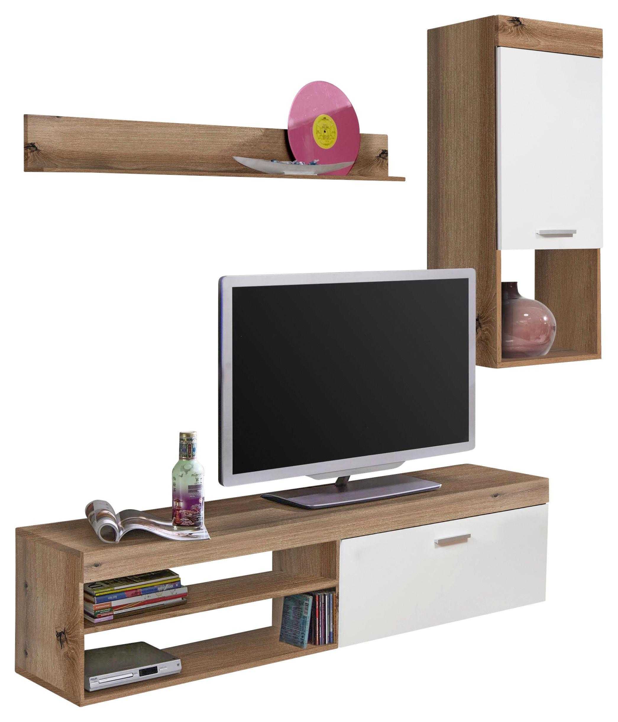 Szekrénysor 3 Részes Boom - tölgyfa színű/Artisan tölgy, Modern, műanyag/faalapú anyag (170/180/41,5cm) - Ti'me