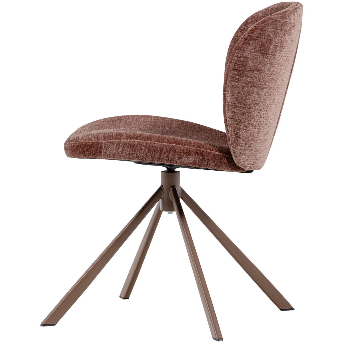 Stuhl-Set Femke 2er-Set Braun - Braun, MODERN, Textil/Metall (58/80/65cm) - Livetastic
