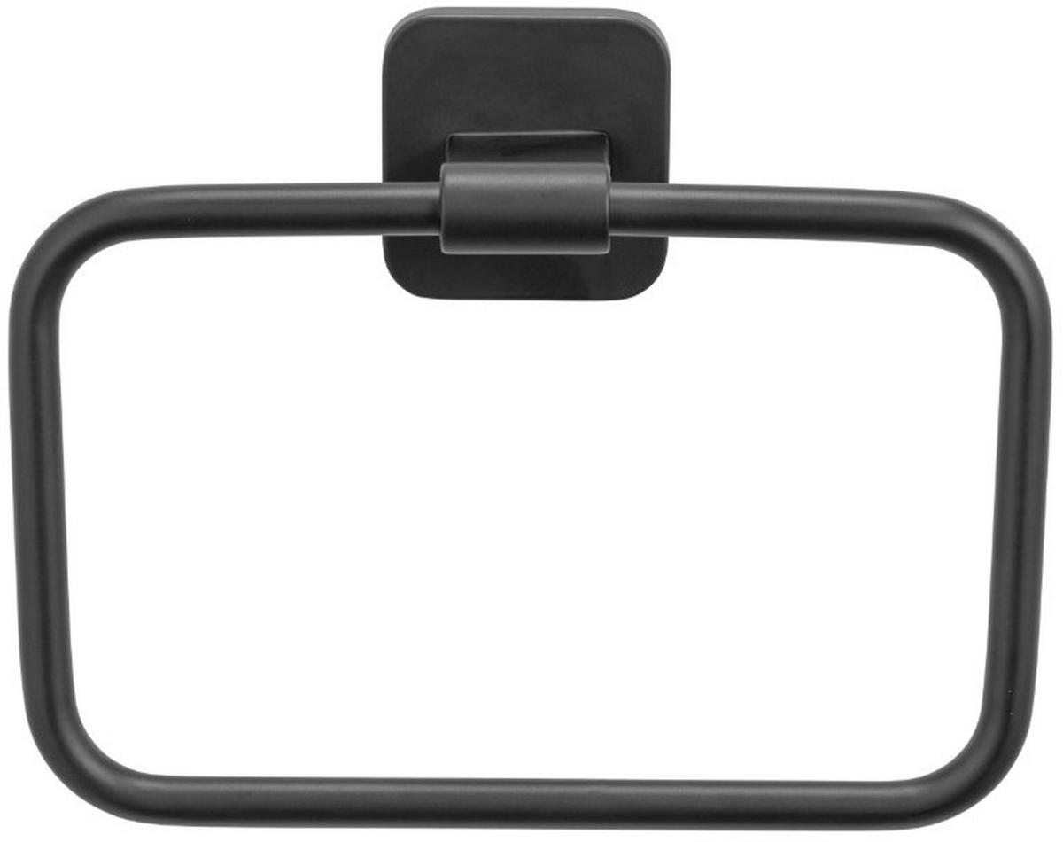 Suport pentru prosop Porto - negru, Modern, metal (19/14,5/6cm) - Wenko