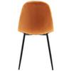 STOL LIO - svart/rostfärgad, Modern, metall/trä (43/86/55cm) - Bessagi Home
