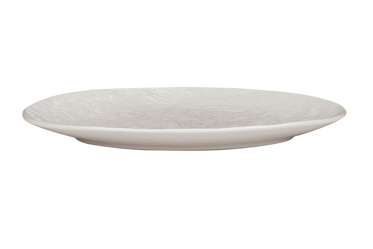 Speiseteller Haruki in Weiß - Weiß, MODERN, Keramik (28/24,8/2,5cm) - Mömax