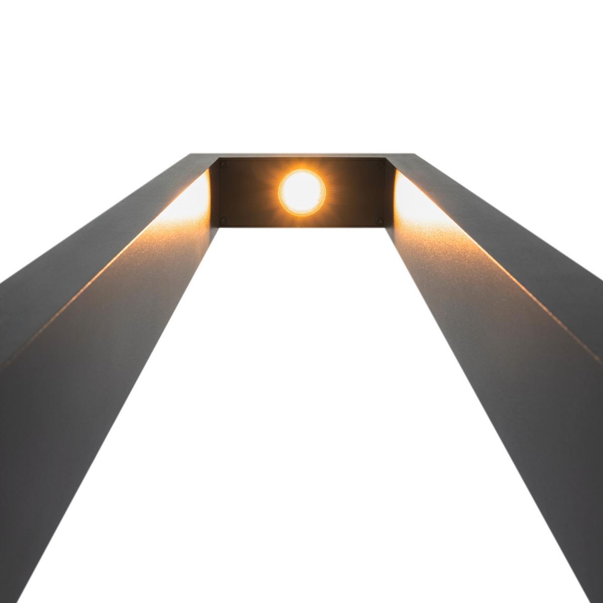 LUMINAIRE D'ALLÉE AUßENBONN - Graphitfarben, Trend, Metall (6/20/200cm) - MAYTONI