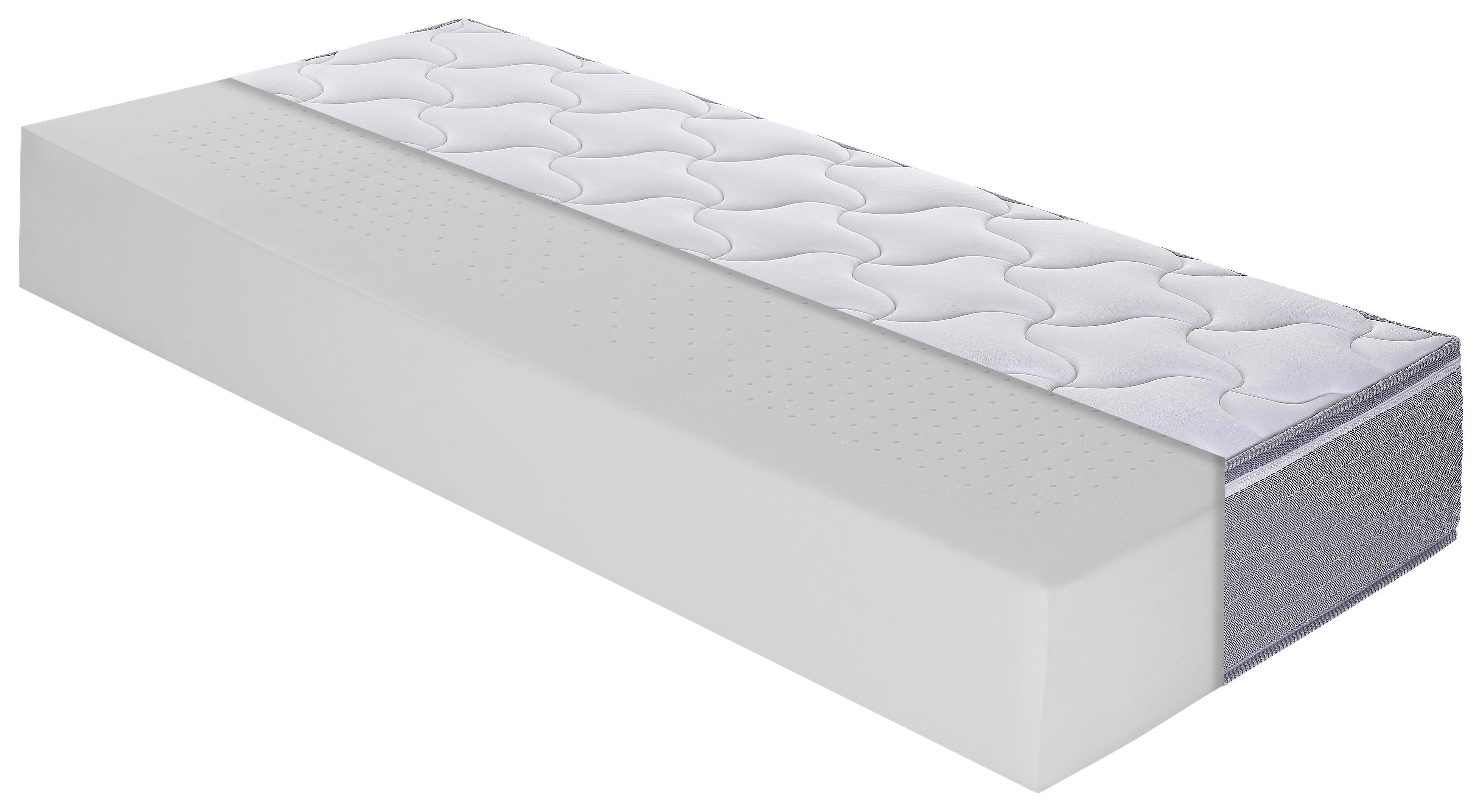 Viscomatratze Boxlike 30 Air H2/3 ca. 90x200cm - Hellgrau/Weiß, Basics, Textil (90/200cm) - MID.YOU
