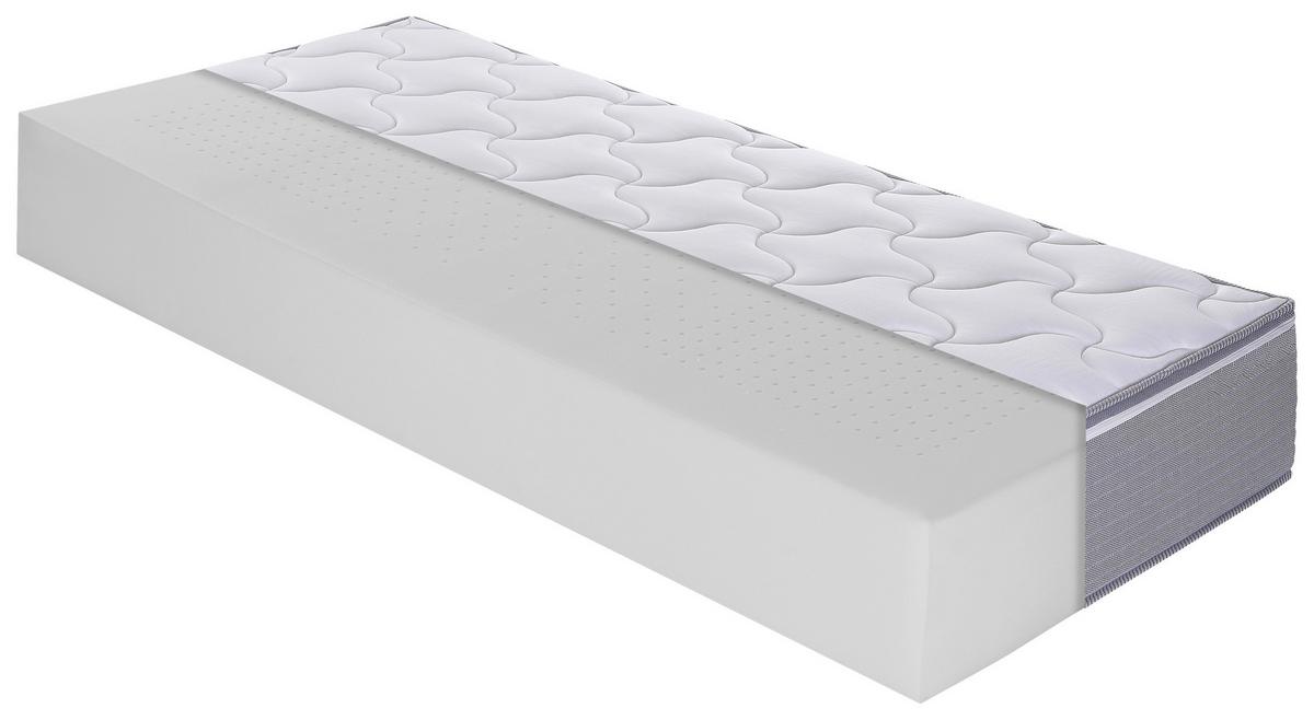 Viscomatratze Boxlike 30 Air H2/3 ca. 90x200cm - Hellgrau/Weiß, Basics, Textil (90/200cm) - MID.YOU