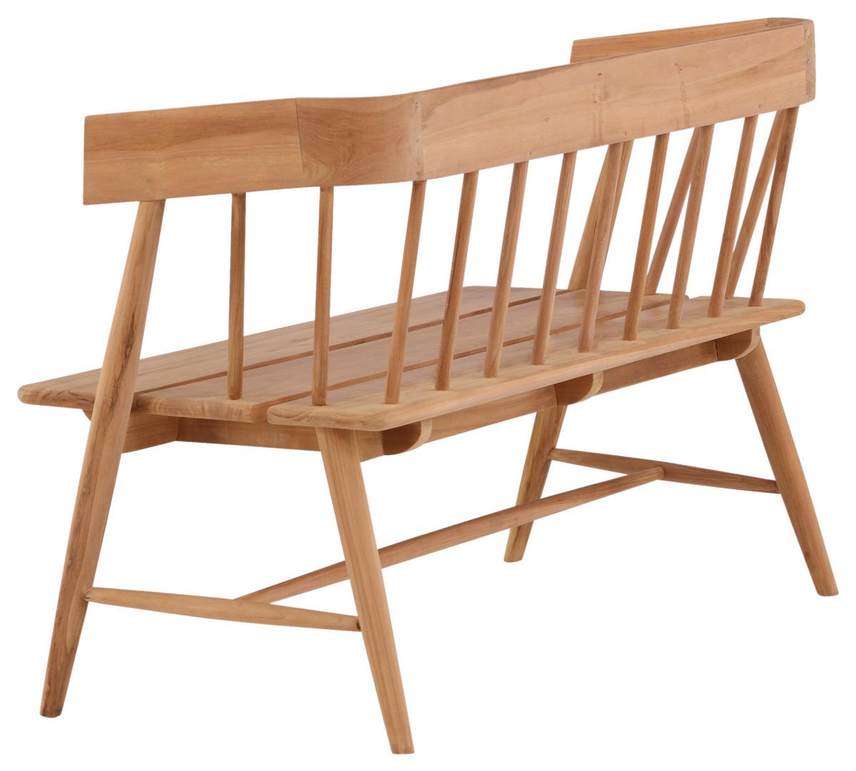 Gartenbank Split ca. 58x85x132 cm Teakholz - Teakfarben, KONVENTIONELL, Holz (58/85/132cm) - Gardenson