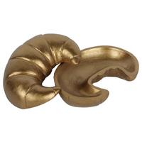 Dekobox Croissant Goldbraun - Goldbraun, Naturmaterialien (15/10/8cm) - Mömax