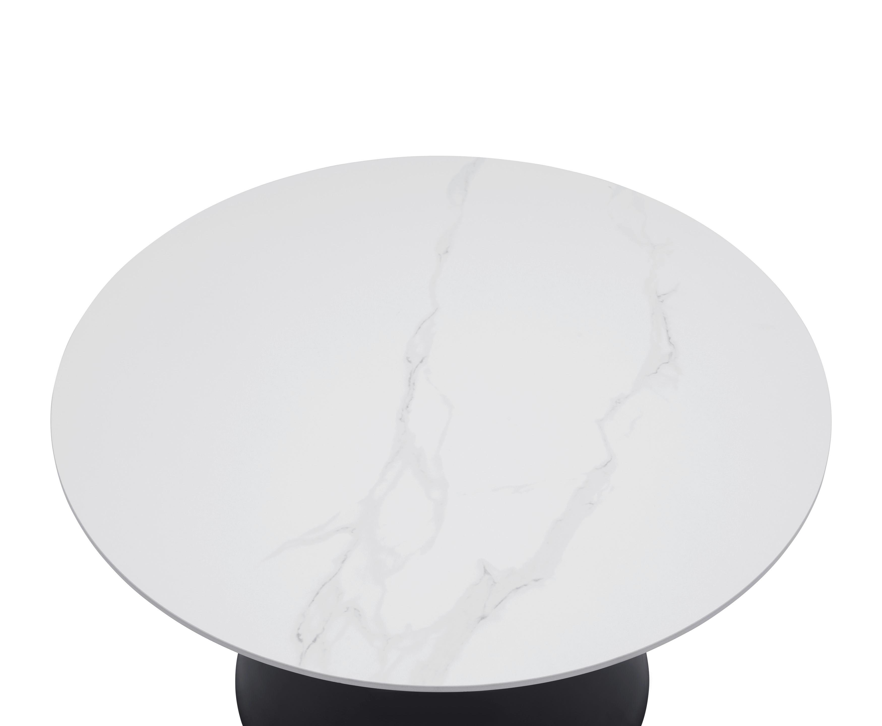 SOFFBORD NOAH - vit/svart, Modern, metall/keramik (70/50/70/50/43/48cm) - Mömax