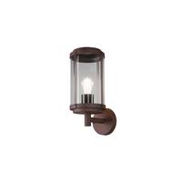 Außenwandleuchte Tanaro Klar/Rostfarben max. 40 Watt - Klar/Rostfarben, KONVENTIONELL, Kunststoff/Metall (32,5/14,5/18,5cm) - Trio Leuchten