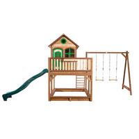 Spielhaus Axi Liam - Braun, Basics, Holz (588/305/270cm) - Ambia Garden