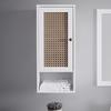 VÄGGSKÅP LISA - vit/bronsfärgad, Modern, metall/trämaterial (32/72/20cm) - Bessagi Home