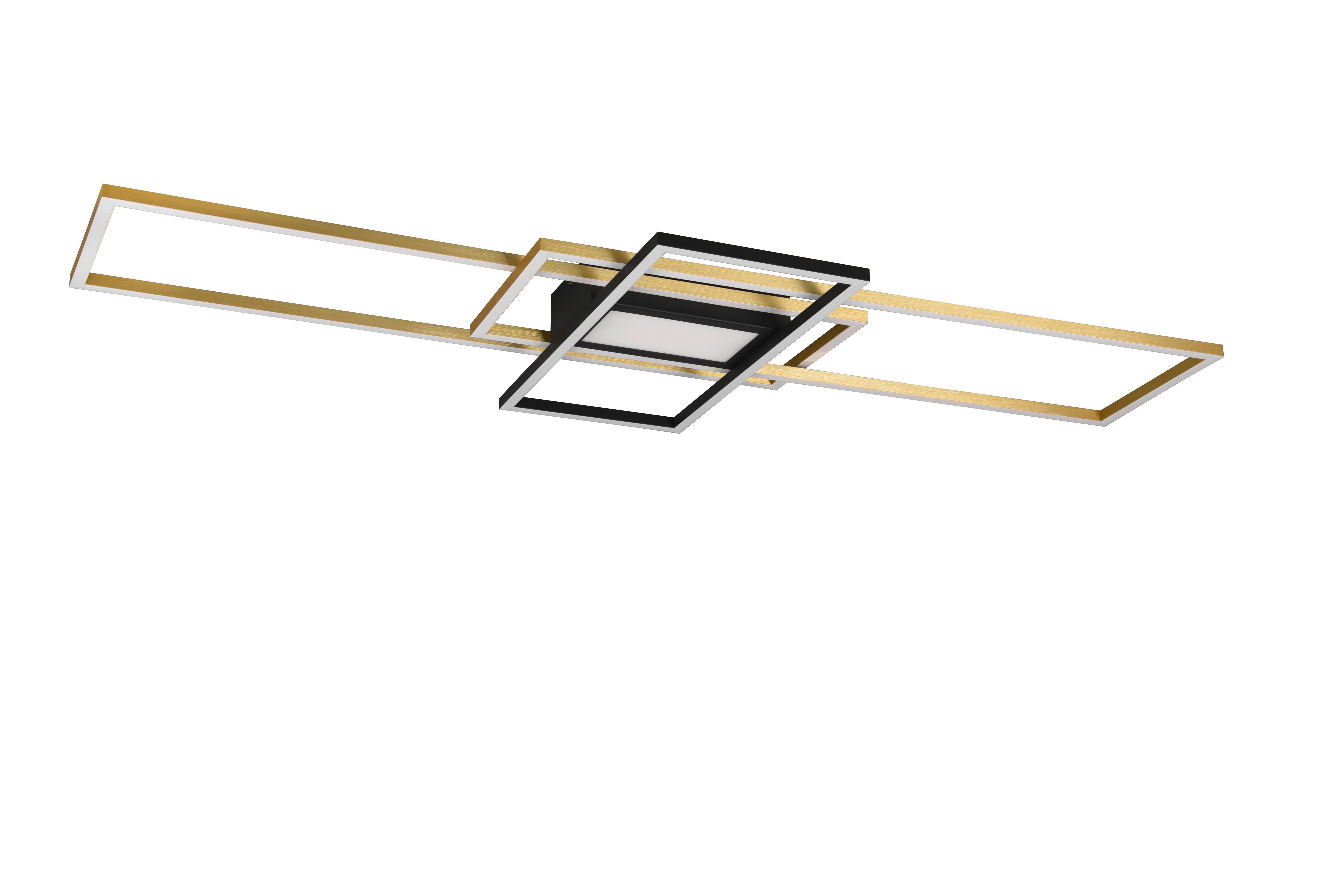 LED-Deckenleuchte Irvine Messingfarben max. 60 Watt - Messingfarben, Design, Metall (105/6,5/42cm) - Trio Leuchten