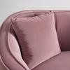 TWEEZITSSOFA HOPE - Natuurlijke kleuren/Roze, Modern, Hout/Textiel (141/77/73cm) - Bessagi Home