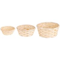 Korbset Peter Naturfarben, 3-teilig - Naturfarben, Naturmaterialien - Mömax