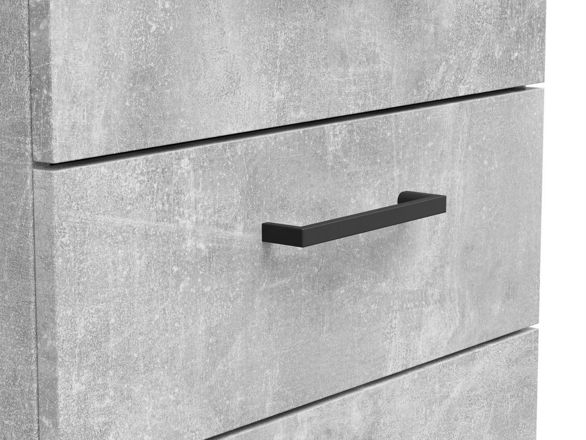 Kommode Multistauraum Grau - Anthrazit/Schwarz, Modern, Holzwerkstoff/Kunststoff (45/115/40cm) - Premium Living