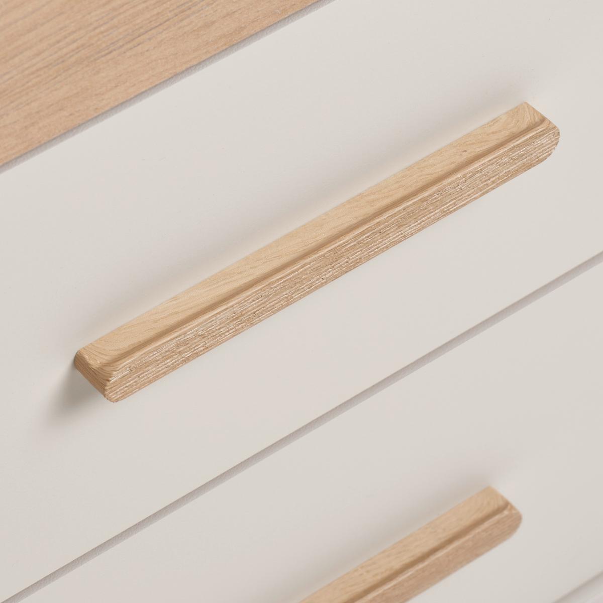 Nachtkästchen Lumio Kaschmir/Eiche Artisan - Kaschmir/Schwarz, KONVENTIONELL, Holzwerkstoff/Kunststoff (52/58/38cm) - Mömax