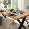 MATBORD OAK - vildek/svart, Natur, metall/trä (160/75/90cm) - Zandiara